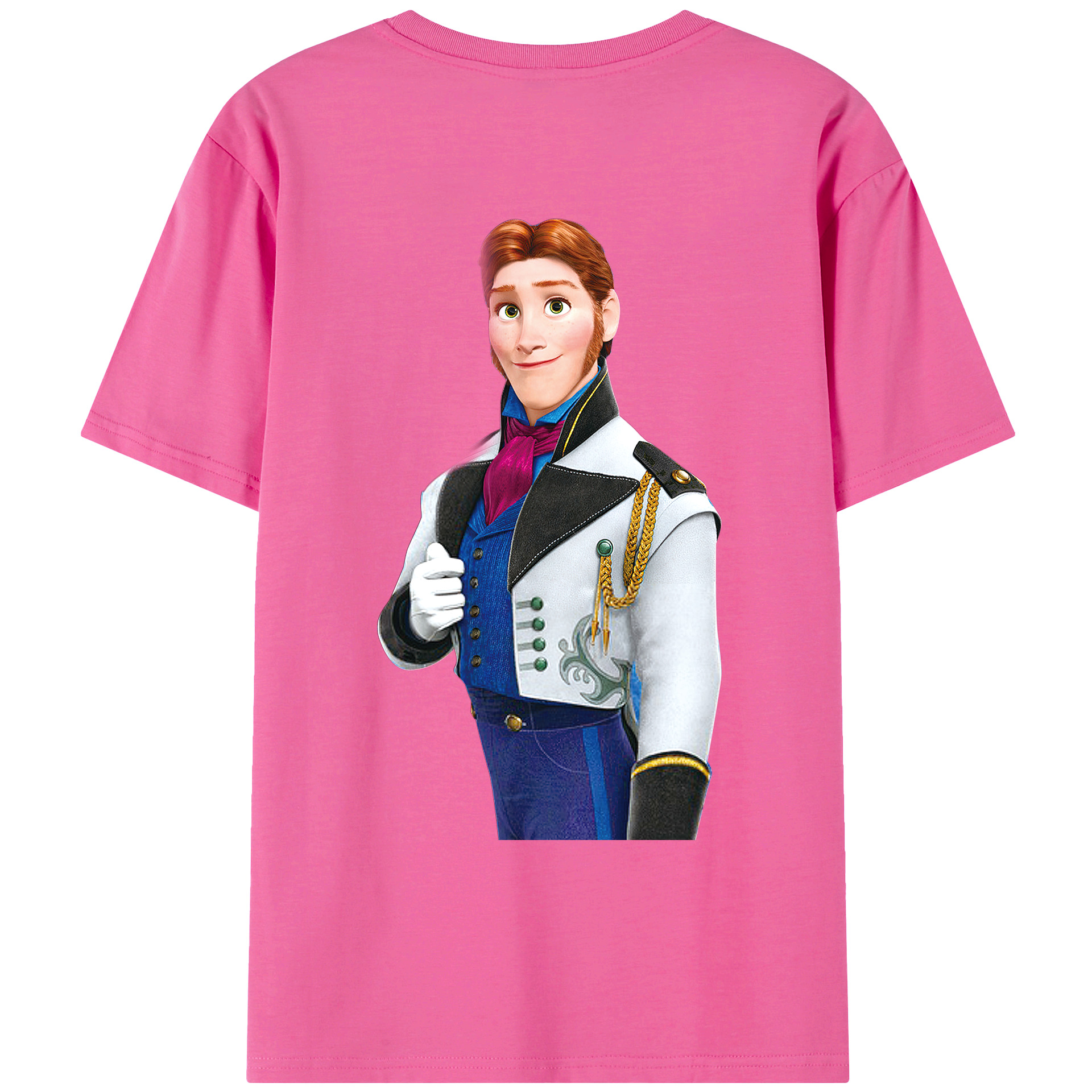 （画像用） アナと雪の女王 アンナ エルサ Frozen Anna Elsa レディース半袖Tシャツ(バックプリント)